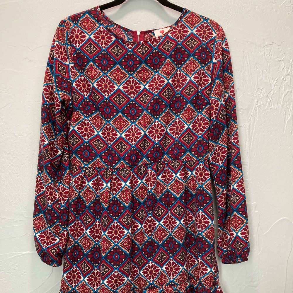 ❤️ one Clothing 
Large -JR -shirtdress
Red/blue